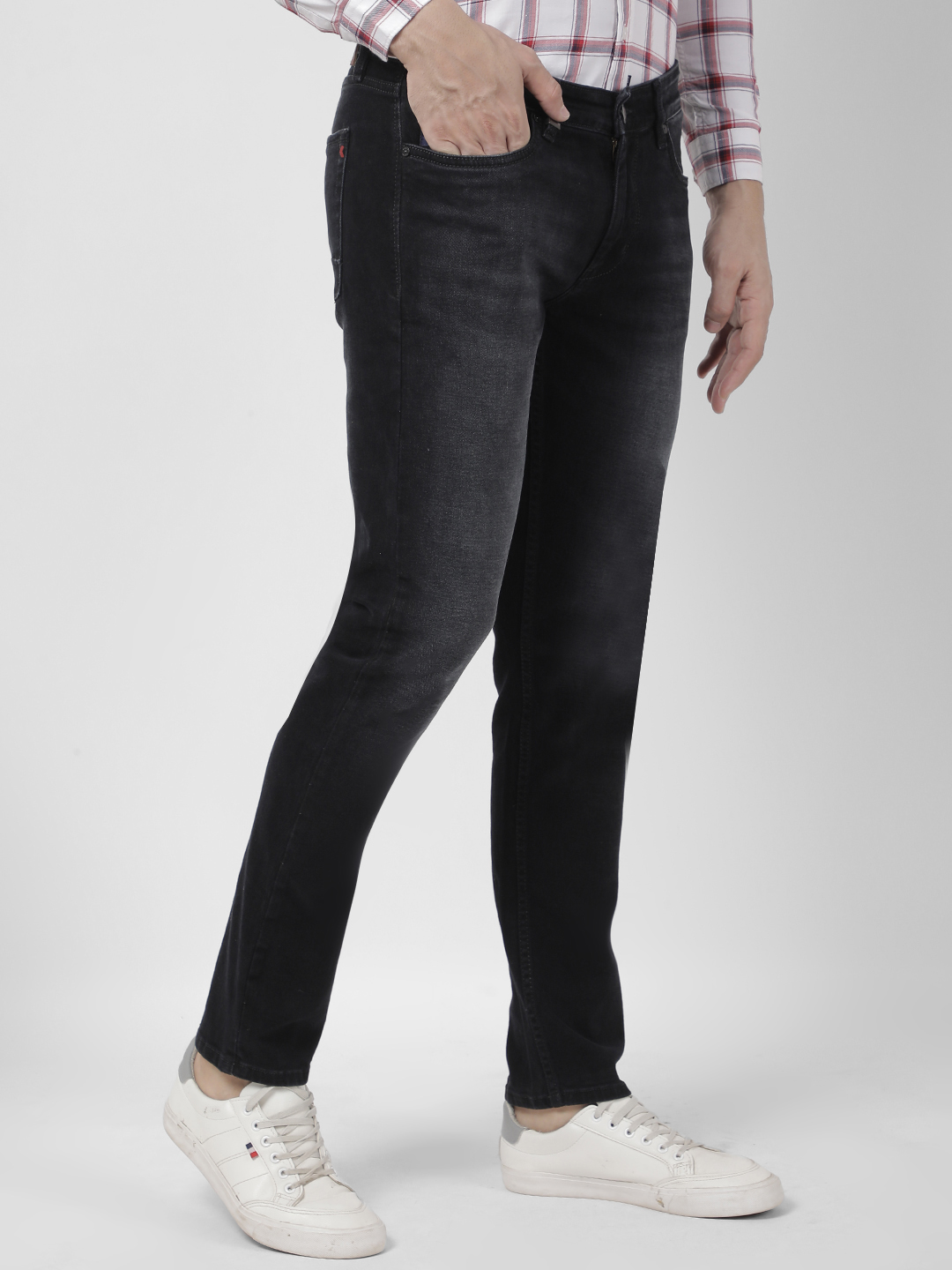 Numero Uno Men Faded Black Jeans